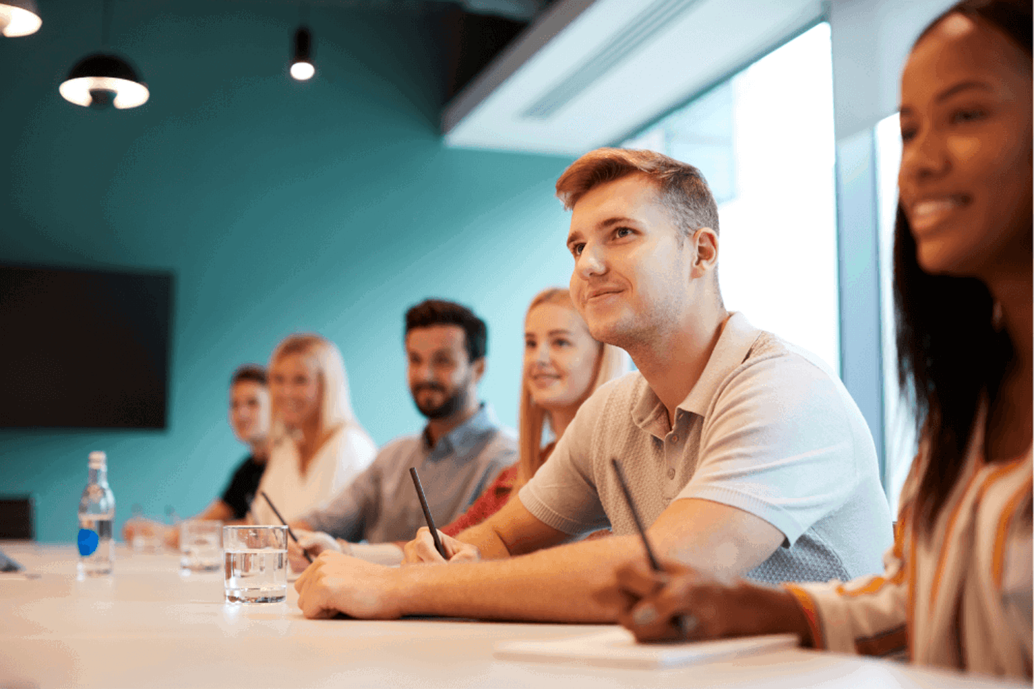 Young people learning